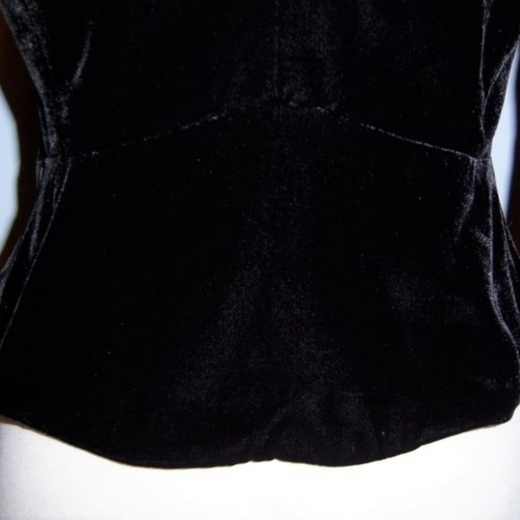 NWT Ann Taylor LOFT Petites Black Velvet Jacket 8P - Picture 6 of 8